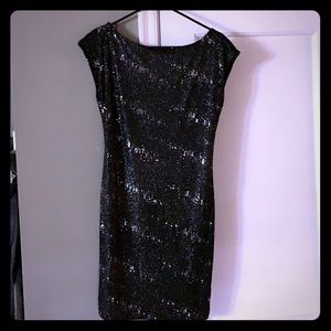 Black and silver sparkle dress